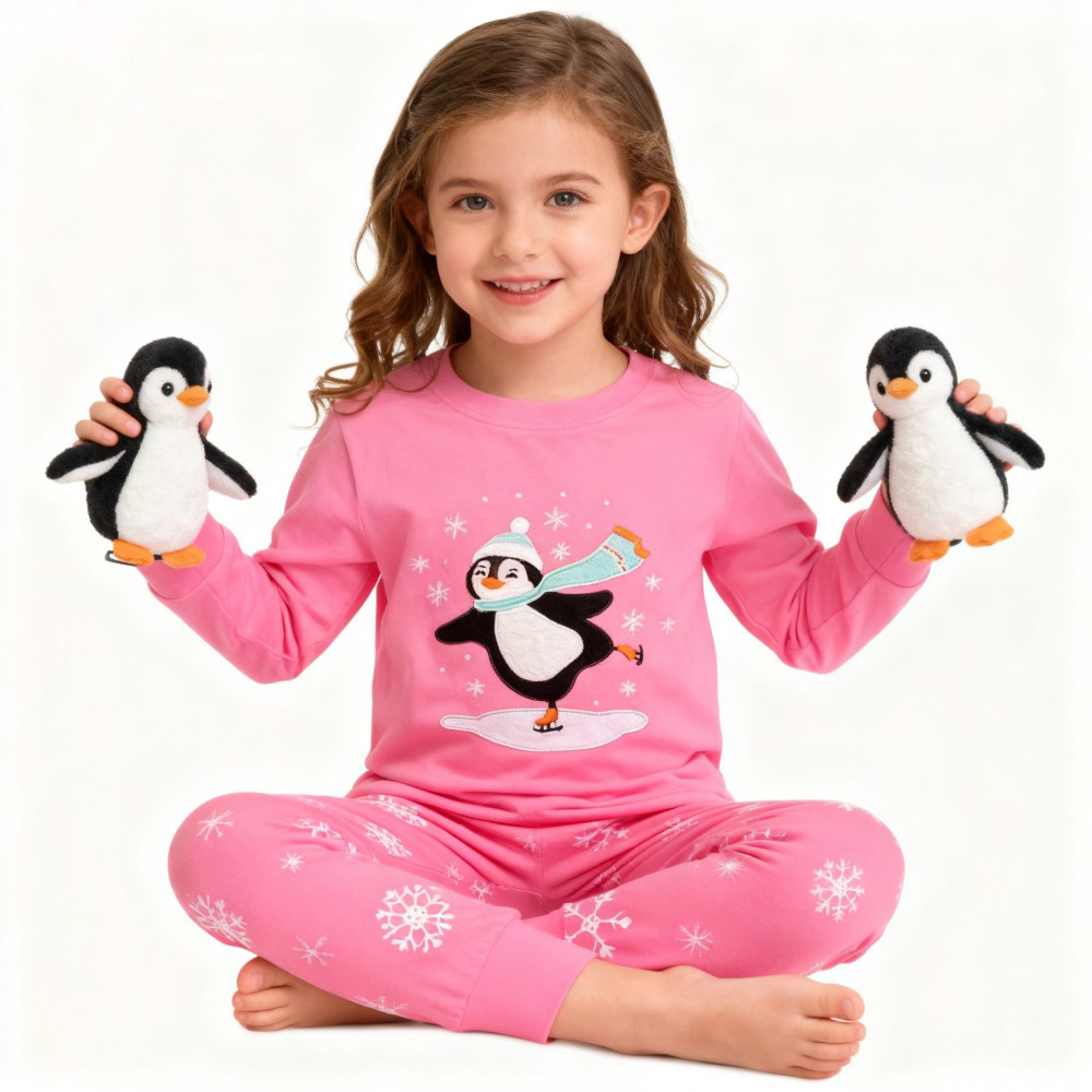 Baby Sleep Suit - 100 Cotton Girls Christmas Pajamas Sets