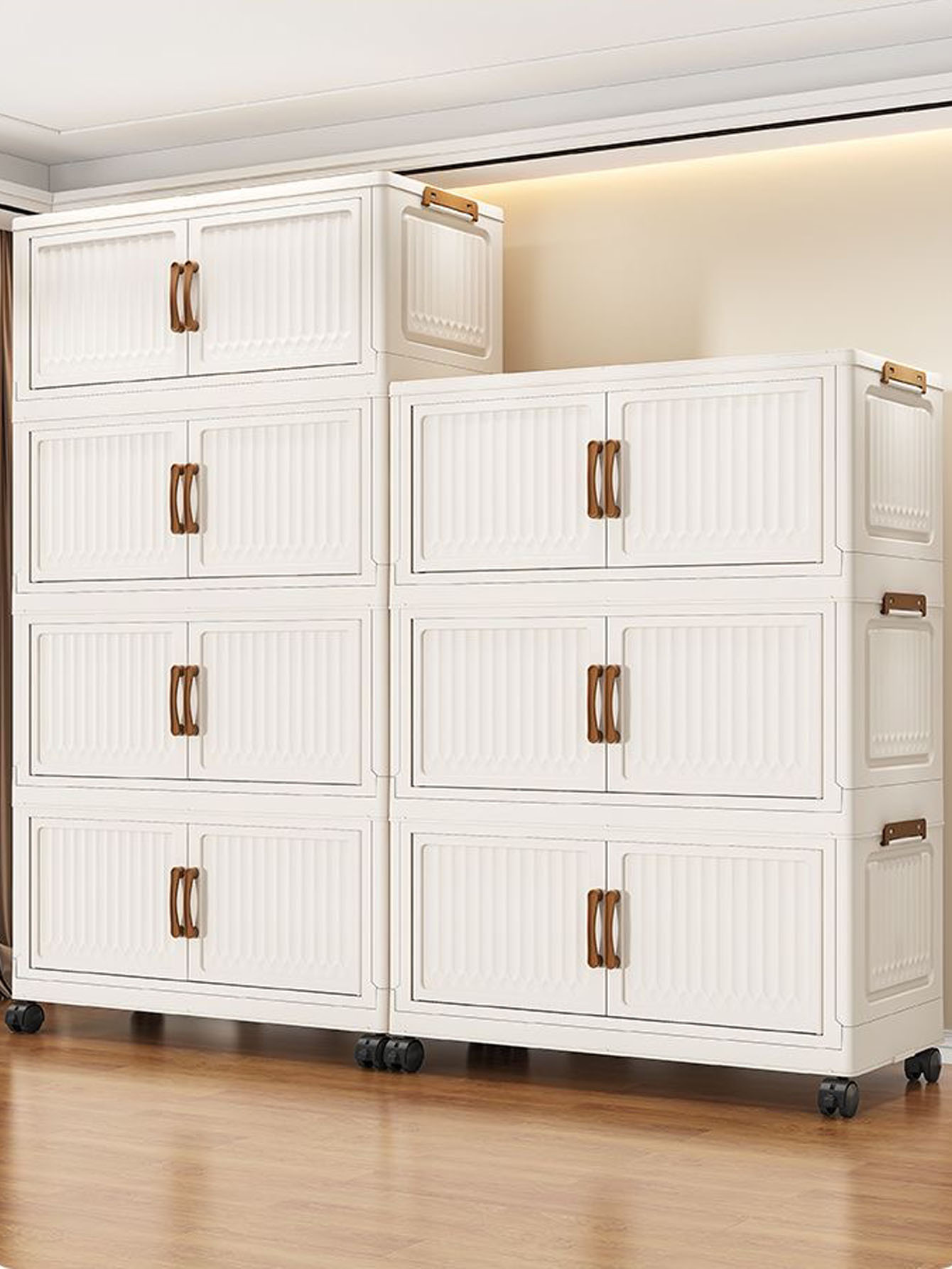 Baby Clothing Cupboard - Foldable No-Install Multi-Layer Plastic Baby Wardrobe