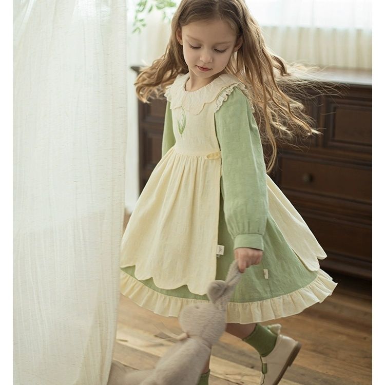 Baby Xmas Clothing - Eid New Girl Velvet Lace Lolita