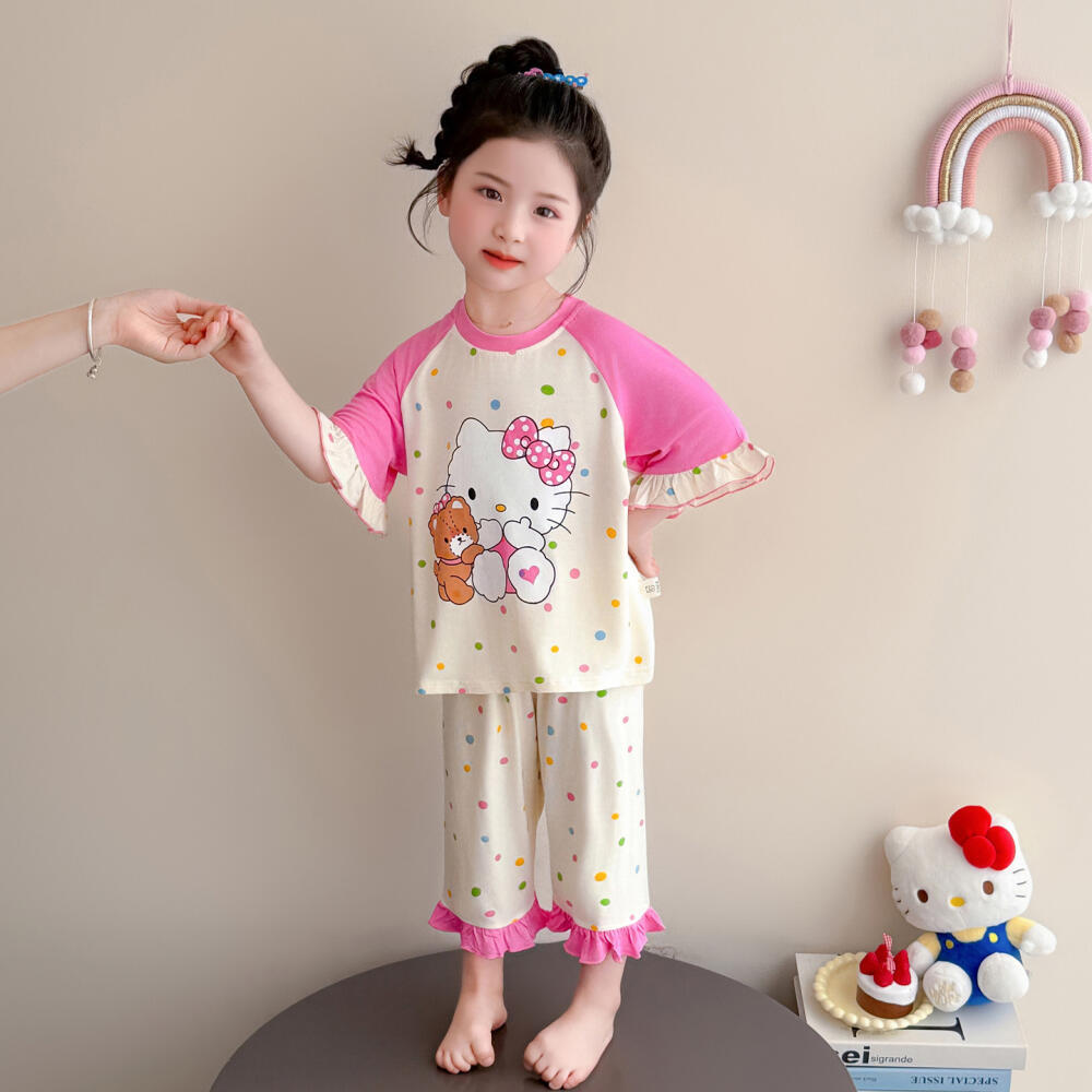 Baby Sleep Suit - Sanrio Hello Kitty Girls Modal Pajamas