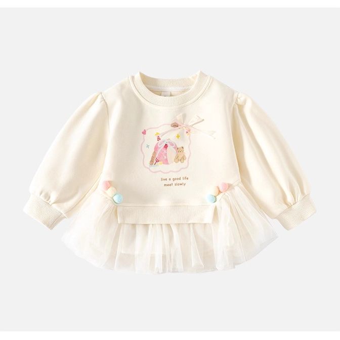 Girls Hoodie 2026 Spring and A - Baby Clothing Yarn ulasan dan harga