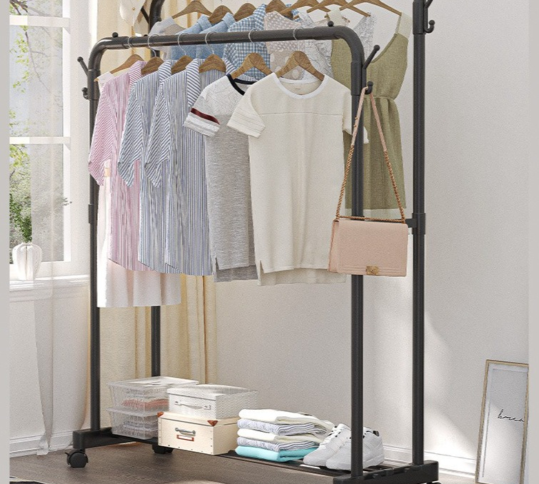 Floor-to-ceiling hanger clothi - Baby Clothing Rack ulasan dan harga