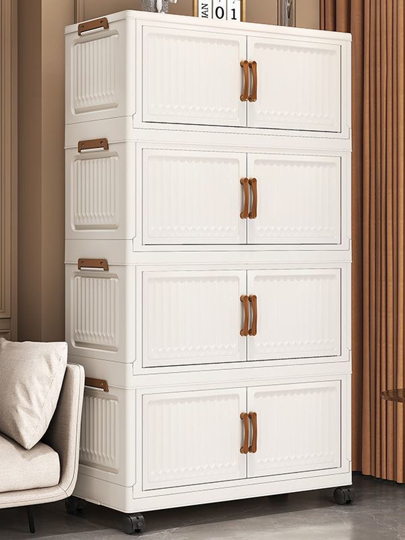 Foldable No-Install Multi-Laye - Baby Clothing Cupboard ulasan dan harga