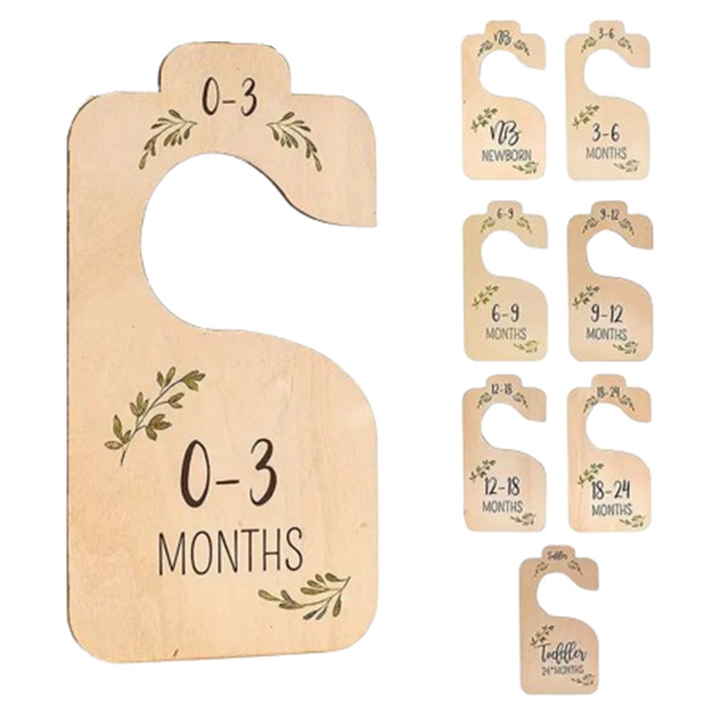 7/8Pcs Wood Baby Closet Divide - Baby Clothing Cupboard ulasan dan harga