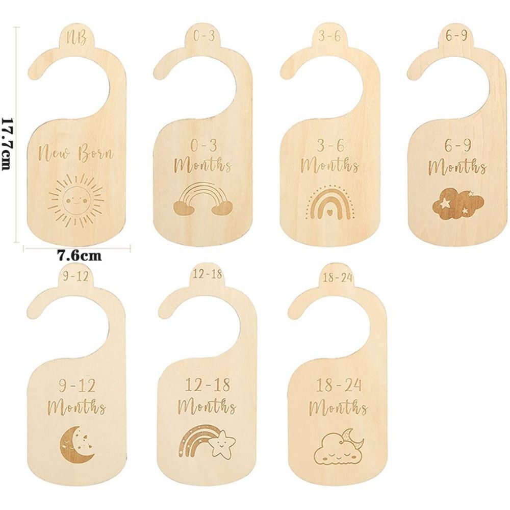 7/8Pcs Wood Baby Closet Divide - Baby Clothing Cupboard ulasan dan harga