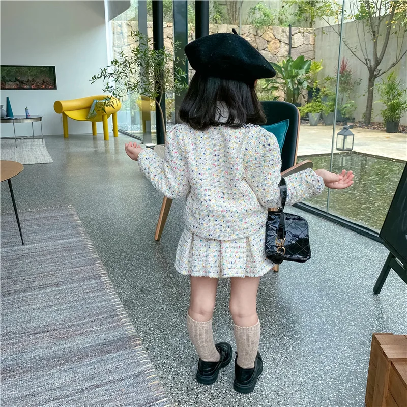 Girls Tweed Sets Clothes Autum - Baby Clothing Boutique ulasan dan harga