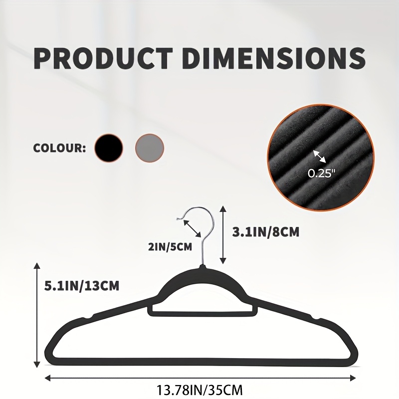 50Velvet non-slip hangers, spa - Baby Clothing Rack ulasan dan harga