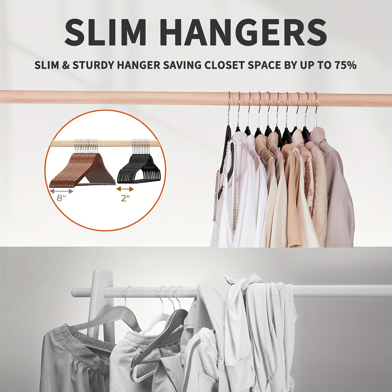 50Velvet non-slip hangers, spa - Baby Clothing Rack ulasan dan harga
