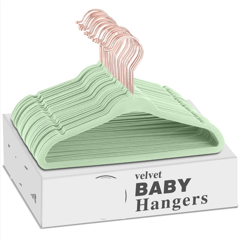 Velvet Hangers for Clothes 10P - Baby Clothing Rack ulasan dan harga