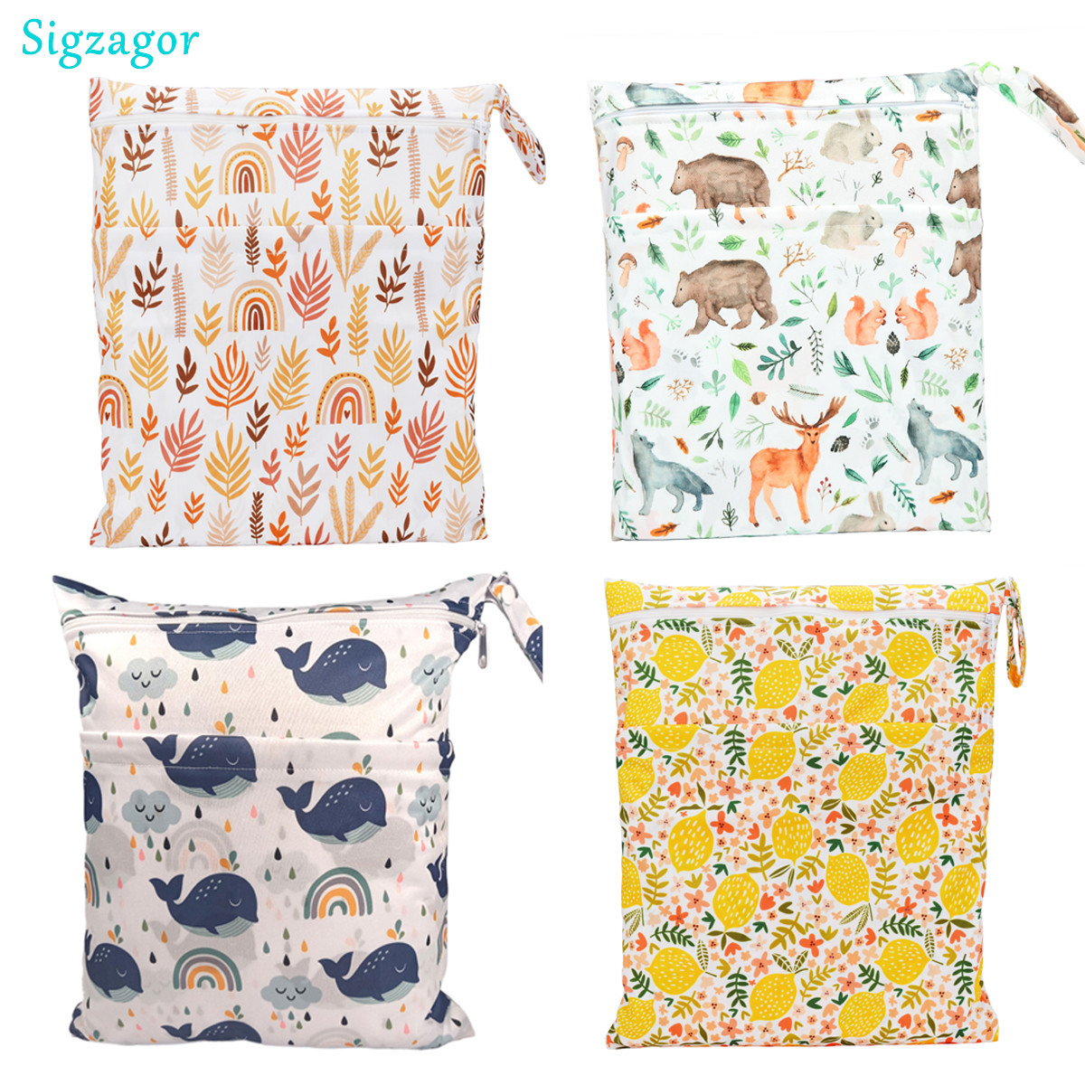 [Sigzagor] Wet Dry Bag With Tw - Baby Clothing Cupboard ulasan dan harga