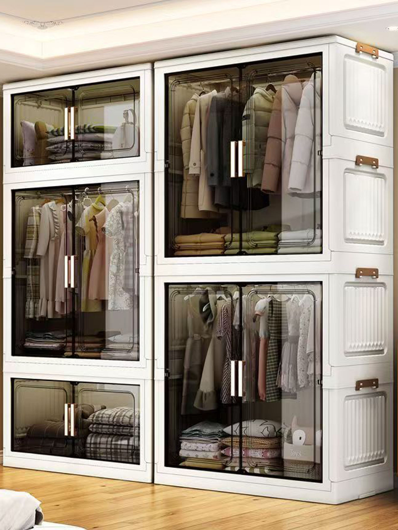 Thickened Folding Storage Cabi - Baby Clothing Cupboard ulasan dan harga