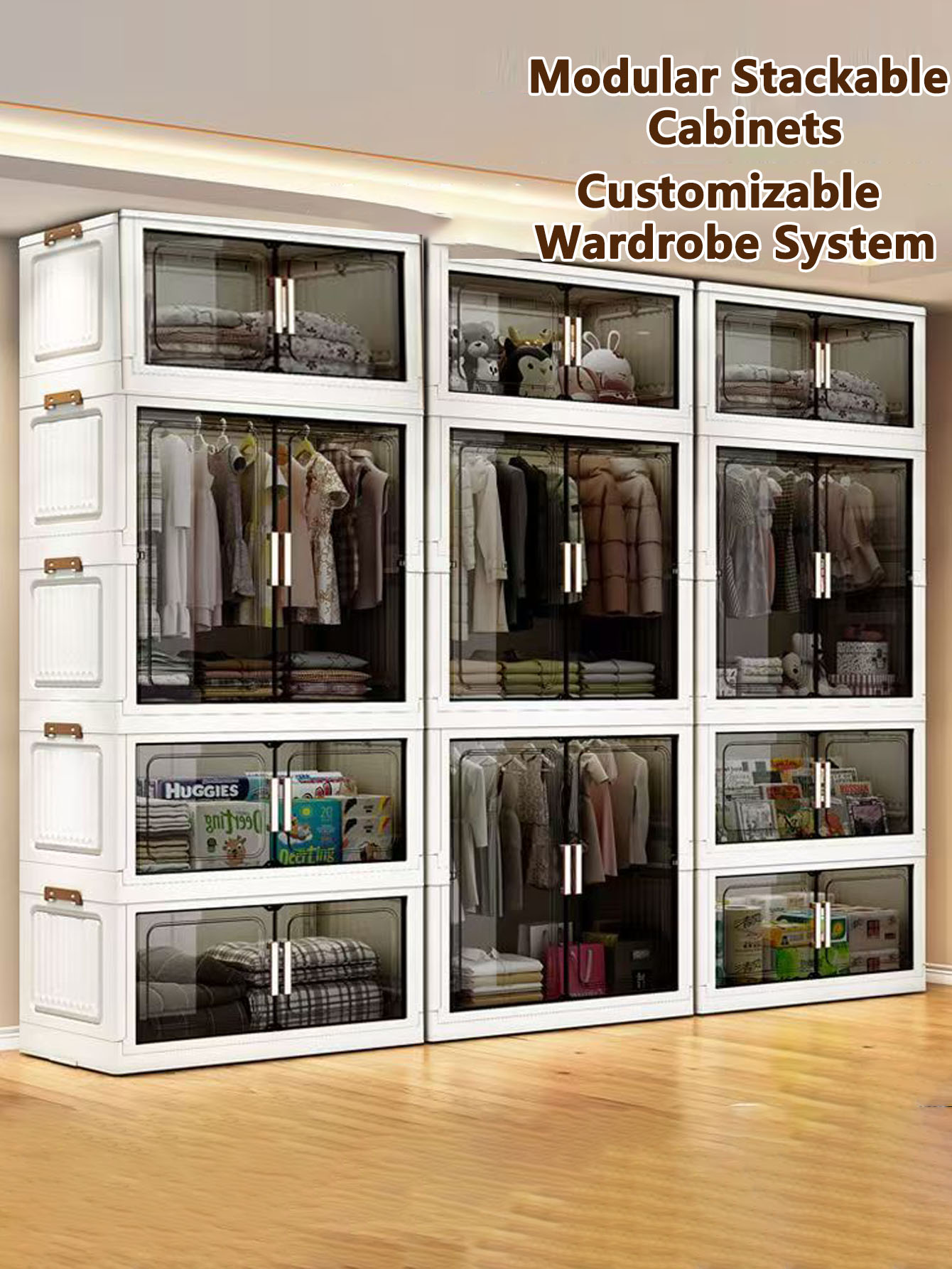Thickened Folding Storage Cabi - Baby Clothing Cupboard ulasan dan harga