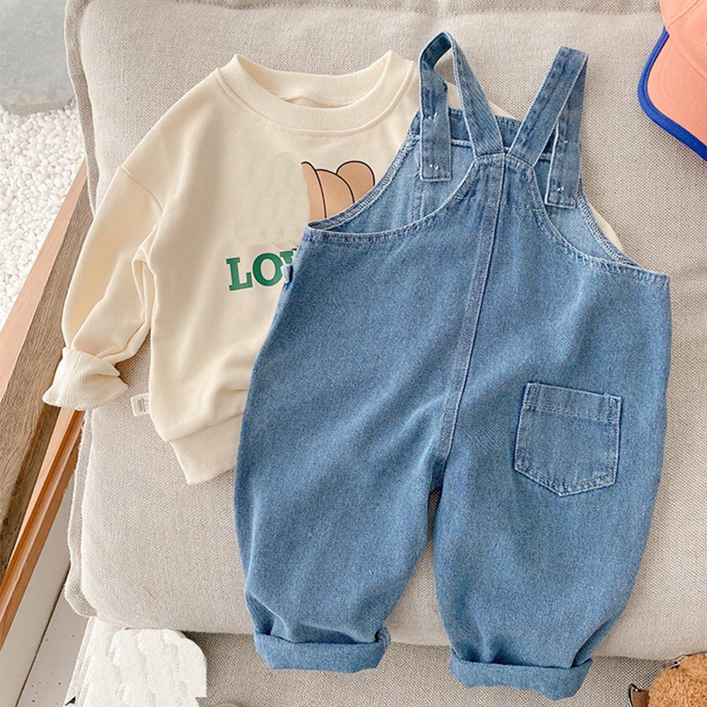 Girls Jumpsuit Blue Denim Soli - Baby Clothing Boutique ulasan dan harga