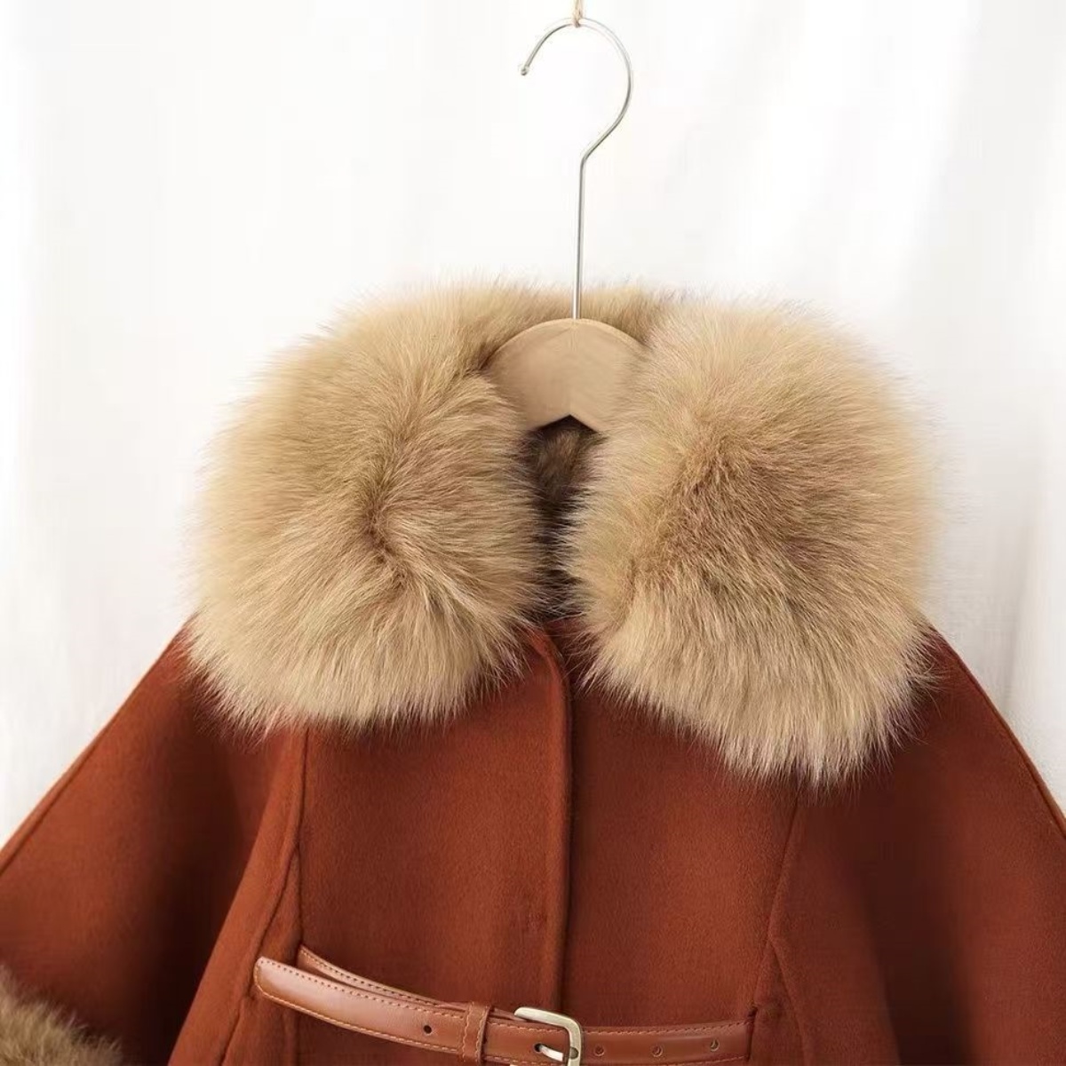 Girls' Double-sided Wool Coat  - Baby Clothing High End ulasan dan harga