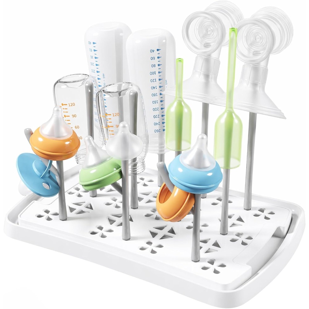 Baby Bottle Drying Rack with T - Baby Clothing Rack ulasan dan harga