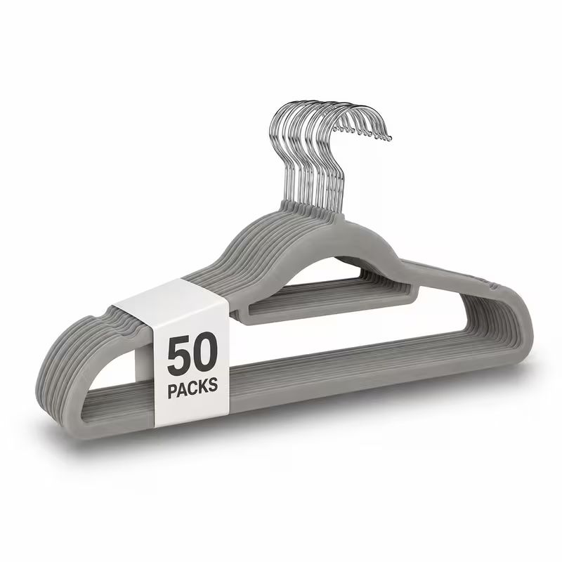 Velvet Hanger Set of 50 - Non- - Baby Clothing Rack ulasan dan harga