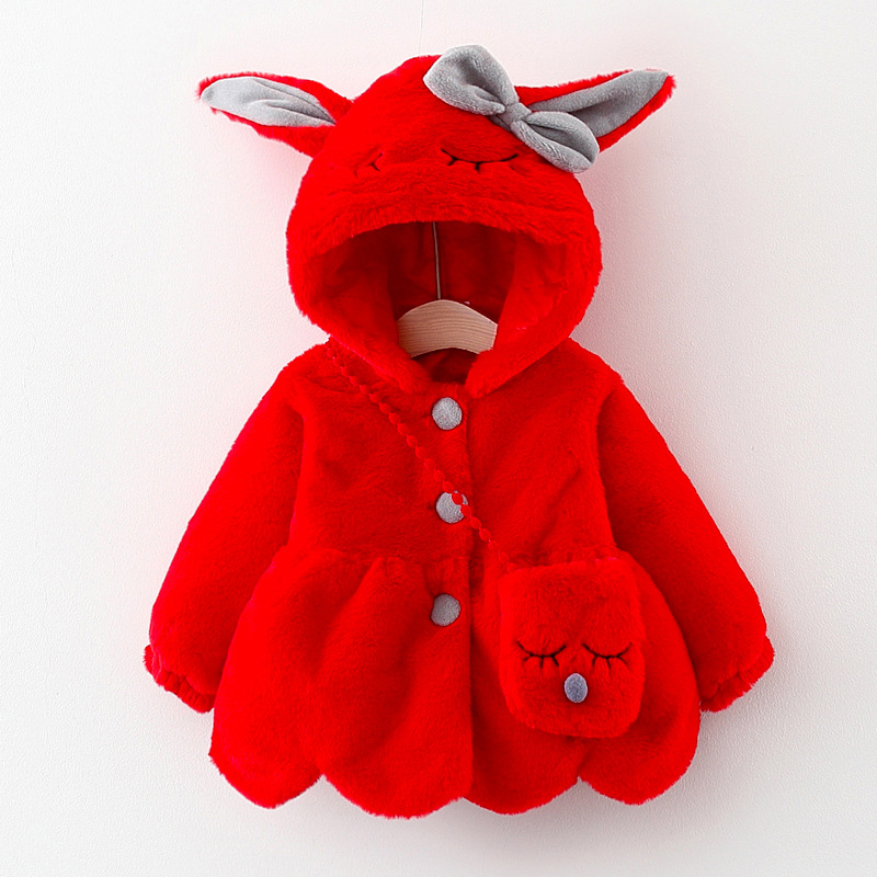 Cute Rabbit Ears Plush Baby Ja - Baby Xmas Clothing ulasan dan harga