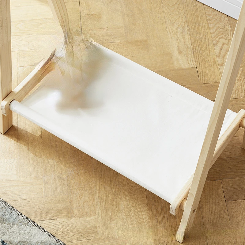 Solid Wood Floor Standing Clot - Baby Clothing Rack ulasan dan harga