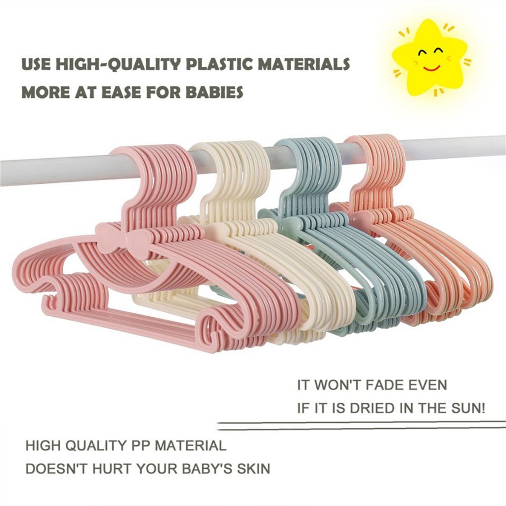 12PCS Baby Kids Clothes Hanger - Baby Clothing Rack ulasan dan harga